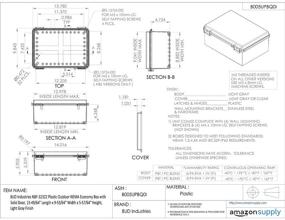 img 1 attached to Versatile Outdoor Plastic 📦 Enclosure: BUD Industries NBF 32322