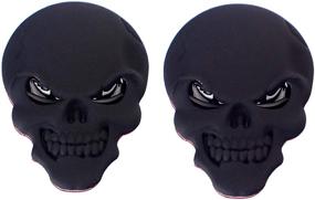 img 4 attached to CaserBay Skeleton Pattern Motorcycle Skull Black