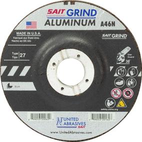 img 4 attached to 🪚 SAIT 20083 A46N Aluminum Grinding Wheel (Type 27/Depressed Center) 7-Inch x 1/4-Inch x 7/8-Inch, 25-Pack - United Abrasives