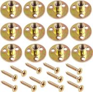 🔩 spzcdza 3/8"-16 brad hole tee nut set with mounting screws - 48pcs wood furniture hardware logo