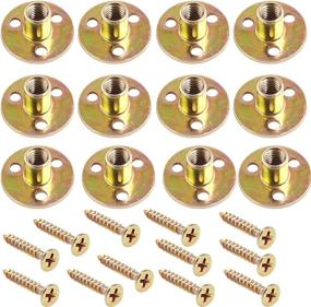 img 4 attached to 🔩 SpzcdZa 3/8"-16 Brad Hole Tee Nut Set with Mounting Screws - 48pcs Wood Furniture Hardware