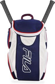 img 3 attached to 🎒 Fila Ultimate Tennis Backpack: Stylish & Functional with Shoe Pocket - Beacon Blue, One Size