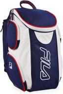 🎒 fila ultimate tennis backpack: stylish & functional with shoe pocket - beacon blue, one size logo