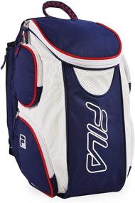 img 4 attached to 🎒 Fila Ultimate Tennis Backpack: Stylish & Functional with Shoe Pocket - Beacon Blue, One Size