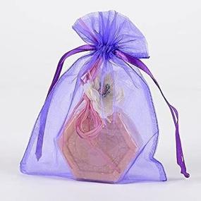 img 2 attached to Organza Drawstring Inches Quantity Purple