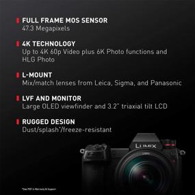 img 3 attached to 📸 Panasonic LUMIX S1R Full Frame Mirrorless Camera with 47.3MP High-Resolution MOS Sensor, 24-105mm F4 L-Mount S Series Lens, 4K HDR Video, and 3.2” LCD - DC-S1RMK