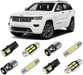 img 4 attached to 🔆 Super Bright 6000K LED Light Bulbs Package + License Plate Lights and Install Tool for Jeep Grand Cherokee (2011-2020) - BRISHINE White Interior LED Lights Kit