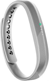 img 3 attached to Adjustable Wristband Replacement, Compatible with Fitbit Flex 2 📿 Fitness Tracker - Men's & Women's, Small/Large Sizes, No Tracker Included