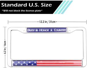 img 3 attached to Держатель лицензии для страны Хромированная нержавеющая сталь