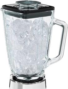 img 2 attached to 🍹 Oster 6-Cup Glass Jar Beehive Blender, Brushed Stainless Steel with 2-Speeds - Model 4093-008