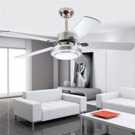 andersonlight 52-inch led indoor stainless steel ceiling fan with light, remote control for enhanced seo логотип