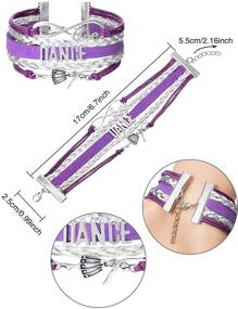 img 3 attached to Chuangdi Girls Dance Bracelet - 2 Piece Set - Charm Bracelet for Dance Recital - Adjustable Gift for Dancers