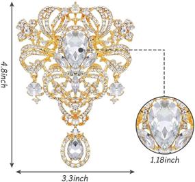 img 3 attached to Rhinestone Brooches Rhinestones Applique Embellishment