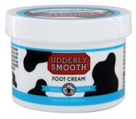 👣 udderly smooth foot cream: nourishing shea butter, light scent, 8oz jar logo