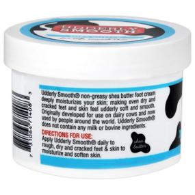 img 2 attached to 👣 UDDERLY SMOOTH Foot Cream: Nourishing Shea Butter, Light Scent, 8oz Jar