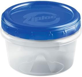img 1 attached to 🍱 Convenient Small 3 Cup Ziploc Twist 'N Loc Containers - Pack of 6