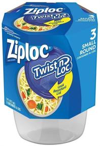 img 2 attached to 🍱 Convenient Small 3 Cup Ziploc Twist 'N Loc Containers - Pack of 6