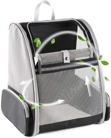 img 4 attached to 🐾 Texsens Ventilated Pet Backpack Carrier for Small Cats and Dogs - Safety Straps, Buckle Support, Collapsible Design, Ideal for Travel, Hiking, Walking & Outdoor Use
