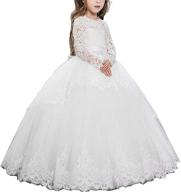 👗 exquisite abaowedding sleeves flower communion dresses for girls logo