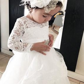 img 2 attached to 👗 Exquisite ABaowedding Sleeves Flower Communion Dresses for Girls