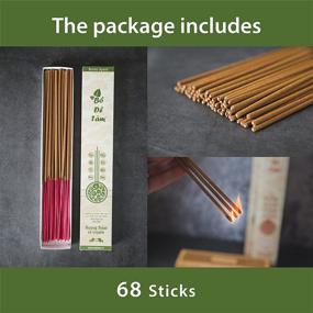 img 2 attached to 🌸 Premium Agarwood Aloeswood Incense Sticks - Light Scent for Worship, Aromatherapy, Meditation & Yoga - 68 Sticks, 11 inches, 200 Grams