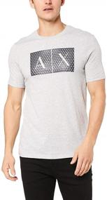 img 1 attached to 👕 Armani Exchange Crew Neck Black T-Shirt for Men - Men's Clothing in T-Shirts & Tanks