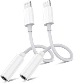 img 4 attached to 🔌 Premium Apple MFi Certified iPhone Headphone Jack Adapter - Lightning to 3.5mm Audio Dongle for iPhone 11/11 Pro/XR/XS Max/X/8/7 - Supports All iOS Systems