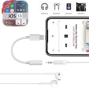 img 3 attached to 🔌 Premium Apple MFi Certified iPhone Headphone Jack Adapter - Lightning to 3.5mm Audio Dongle for iPhone 11/11 Pro/XR/XS Max/X/8/7 - Supports All iOS Systems