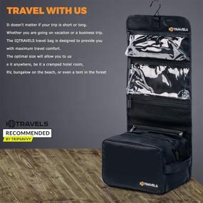 img 3 attached to 🧳 The Ultimate Hanging Travel Toiletry Bag: Essential Women's Travel Accessories