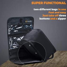 img 1 attached to 🧳 The Ultimate Hanging Travel Toiletry Bag: Essential Women's Travel Accessories