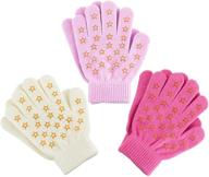magic knit kids stretch gloves logo