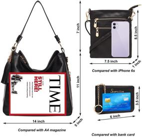 img 1 attached to 👜 Soperwillton Women's Fashion Handbag Shoulder Satchel with Wallets