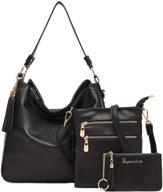 👜 soperwillton women's fashion handbag shoulder satchel with wallets logo