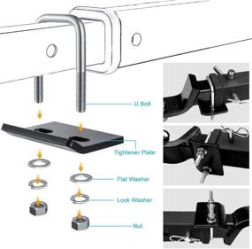 img 3 attached to 🔒 BOYISEN Hitch Tightener Anti-Rattle Hitch Stabilizer - Premium Stainless Steel Clamp for 1.25 and 2 inch Hitches, Minimize Shaking and Rattles, Ideal for Bike Racks, Trailers, and Ball Mounts