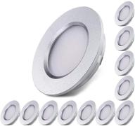 🔆 aloveco 12v led recessed cabinet lights - waterproof ultra-thin interior lighting for rv, boat, motorhome, sailboat, yacht - 3000k warm white (12 pack) - a-sliver lights logo