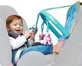 img 4 attached to Adjustable Strap Car Seat Toys for Infants - Easy Access, Sensory Toy for 0-12 Months Babies - Suitable for Boys, Girls, and Toddlers - Hanging Rear Carseat Toy to Enhance Hands-on Skills and Keep Babies Busy