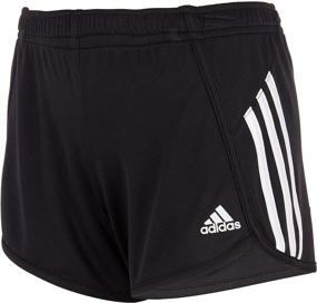 img 2 attached to 🏻 Девочки Adidas Stripe Шорты: черные Девичья активная одежда для стиля и комфорта