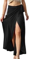 👗 fashionable and versatile doublju women's waist strap tie up point long skirt - ultimate style statement logo