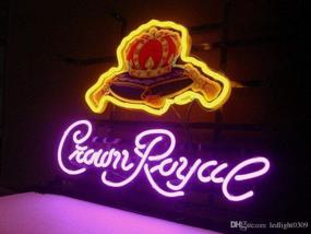 img 2 attached to Crown Royal Metal Frame Neon Sign 17&#39