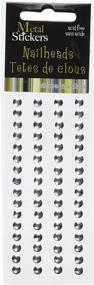 img 1 attached to 💅 High-Quality MARK RICHARDS Metal Stickers Nailheads 5mm Round 64/Pkg, Silver - Perfect for Unique DIY Crafts and Elegant Nail Art