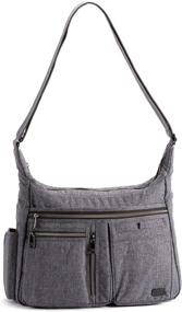 img 4 attached to Lug Women's Double Crossbody Shimmer: Stylish Handbags & Wallets for Versatile Crossbody Fashion