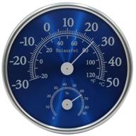 🌡️ bniaoxfei high precision temperature and humidity meter: indoor wall mounted room thermometer - blue логотип