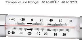 img 1 attached to 🌡️ Optimized 12-Pack Fridge Refrigerator Freezer Thermometer