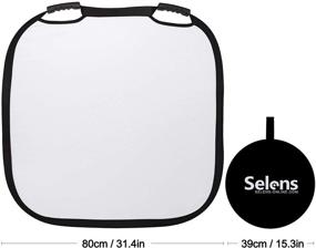 img 1 attached to 📸 Selens 32 Inch Lighting Diffuser 5 in 1 Collapsible Square Reflectors with Handle for Photo Studio, Video, and Outdoor Accessories - Photography Light Reflector