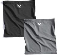 mission youth gaiter black charcoal logo