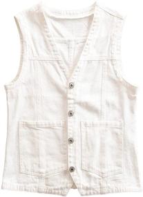 img 4 attached to Peaceglad Womens Casual Sleeveless Pockets Women's Clothing