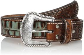 img 1 attached to Nocona Mens Tirquoise Croc Side Men's Accessories