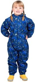 img 4 attached to 🌧️ Waterproof One-Piece Puddle-Dry Rain Play-Suit for Baby, Toddler, and Kids - JAN & JUL