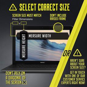 img 2 attached to 🔒 Enhance Data Security with 15.6 Inch Computer Privacy Screen Filter for Widescreen Laptop - Anti-Glare & Anti-Scratch - 16:9 Aspect Ratio