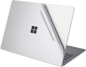 img 3 attached to 📱 VFENG Premium 2-in-1 Body Decals Protective Skins Cover for Microsoft Surface Laptop & Surface Laptop 2 - Silver (2017 & 2018 Released)
